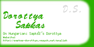 dorottya sapkas business card